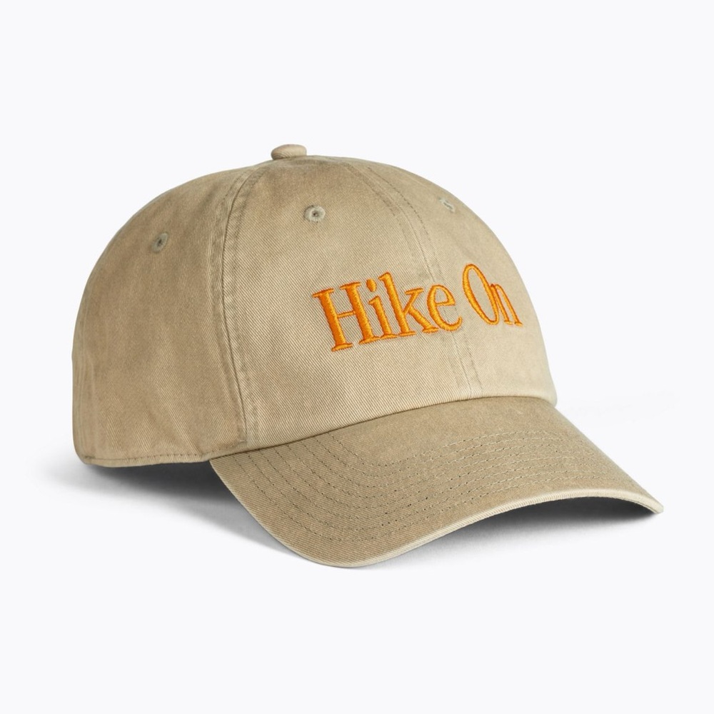Merrell Hike On Dad Hat Sepia Tint One Size Cotton Trucker Cap Cream Orange